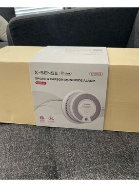 X-Sense SC06-W 2-in-1 Smoke and Carbon Monoxide Detector Alarm Wired Pack of 6